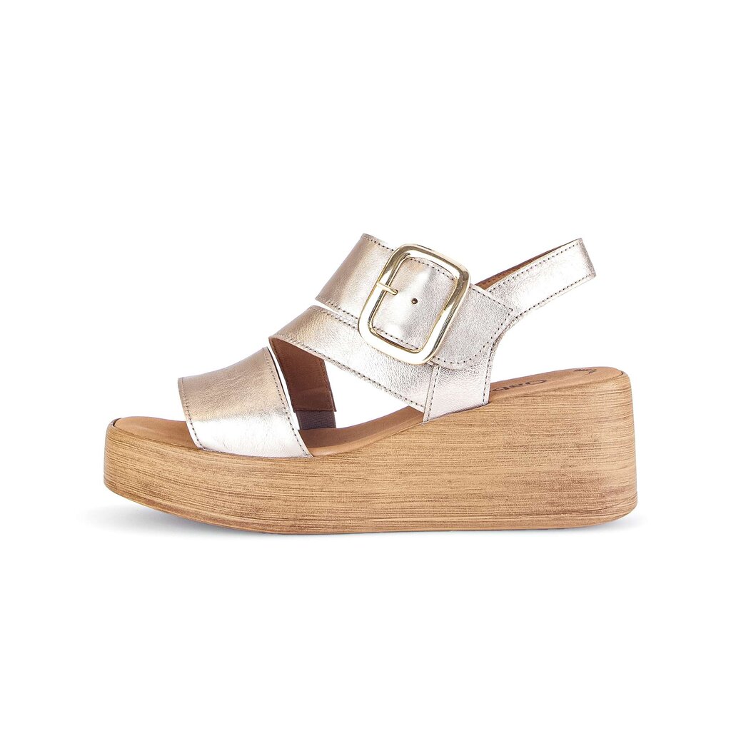 Gabor fashion Keilsandalette gold