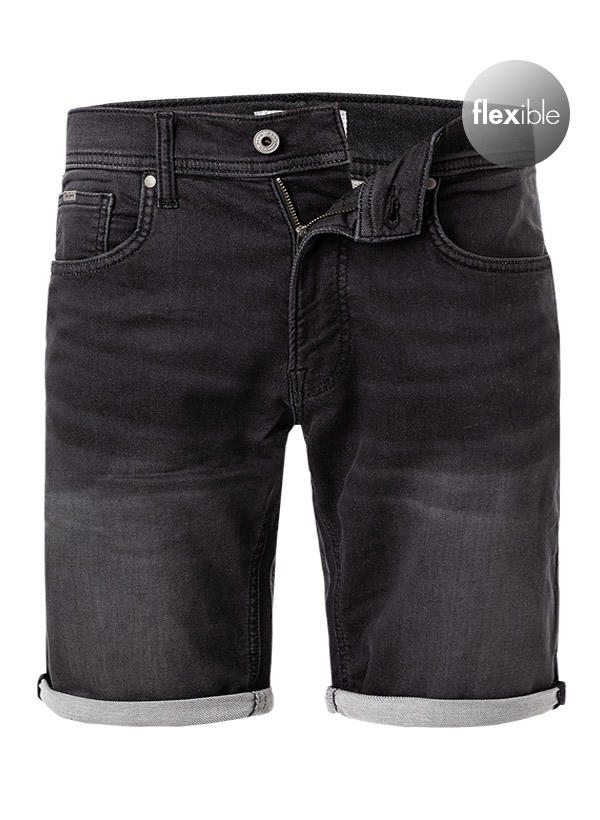 Pepe Jeans, Shorts, Slim Fit, Baumwoll-Stretch, anthrazit