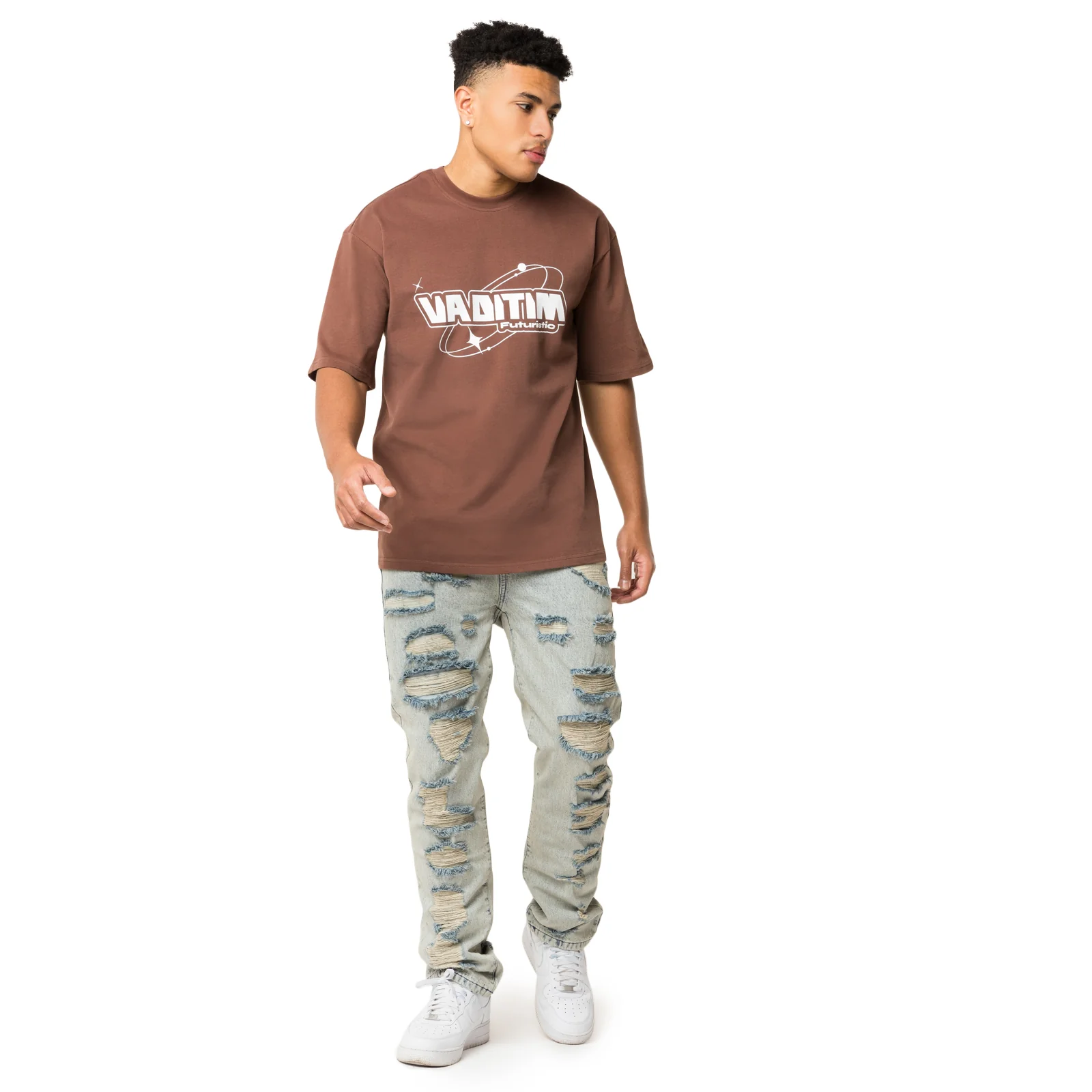 BROWN FUTURISTIC VADITIM T-SHIRT