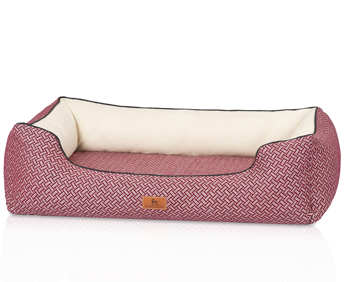 Knuffelwuff Hundebetten Knuffelwuff orthopädisches Design Hundebett Sanford rot XXL
