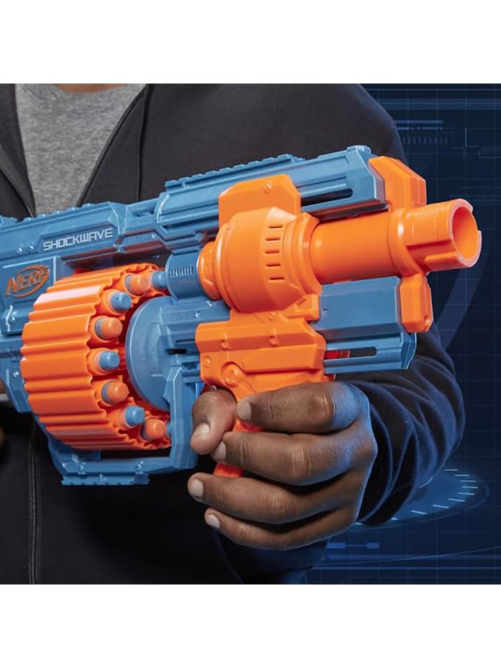 Nerf Spielzeugwaffen Elite 2.0 Shock Wave RD-15 in blau günstig kaufen onesize
