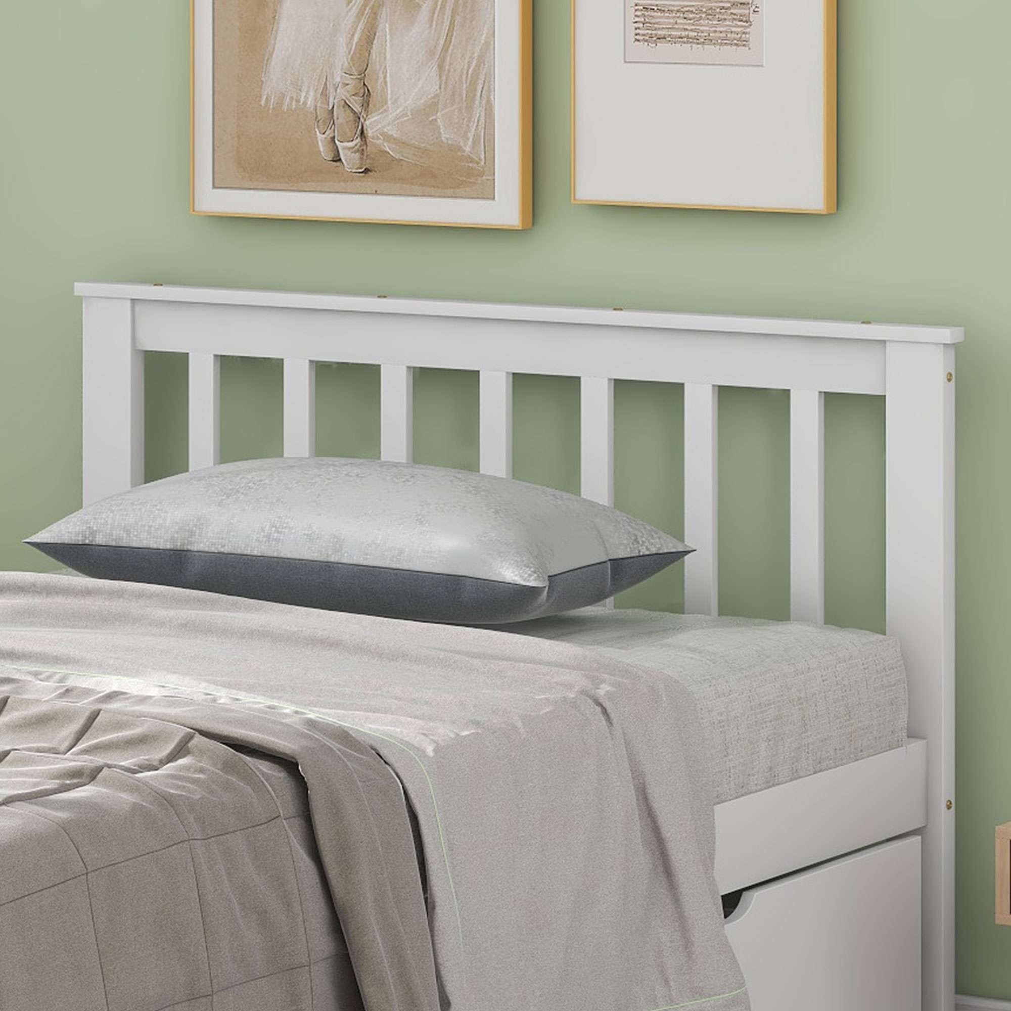 BlingBin Holzbett Jugendbett Erwachsenenbett mit Schubladen 90/140x200cm (1er Set, 1-tlg., Bett Ohne Matratzen), Einzelbett, Doppelbett