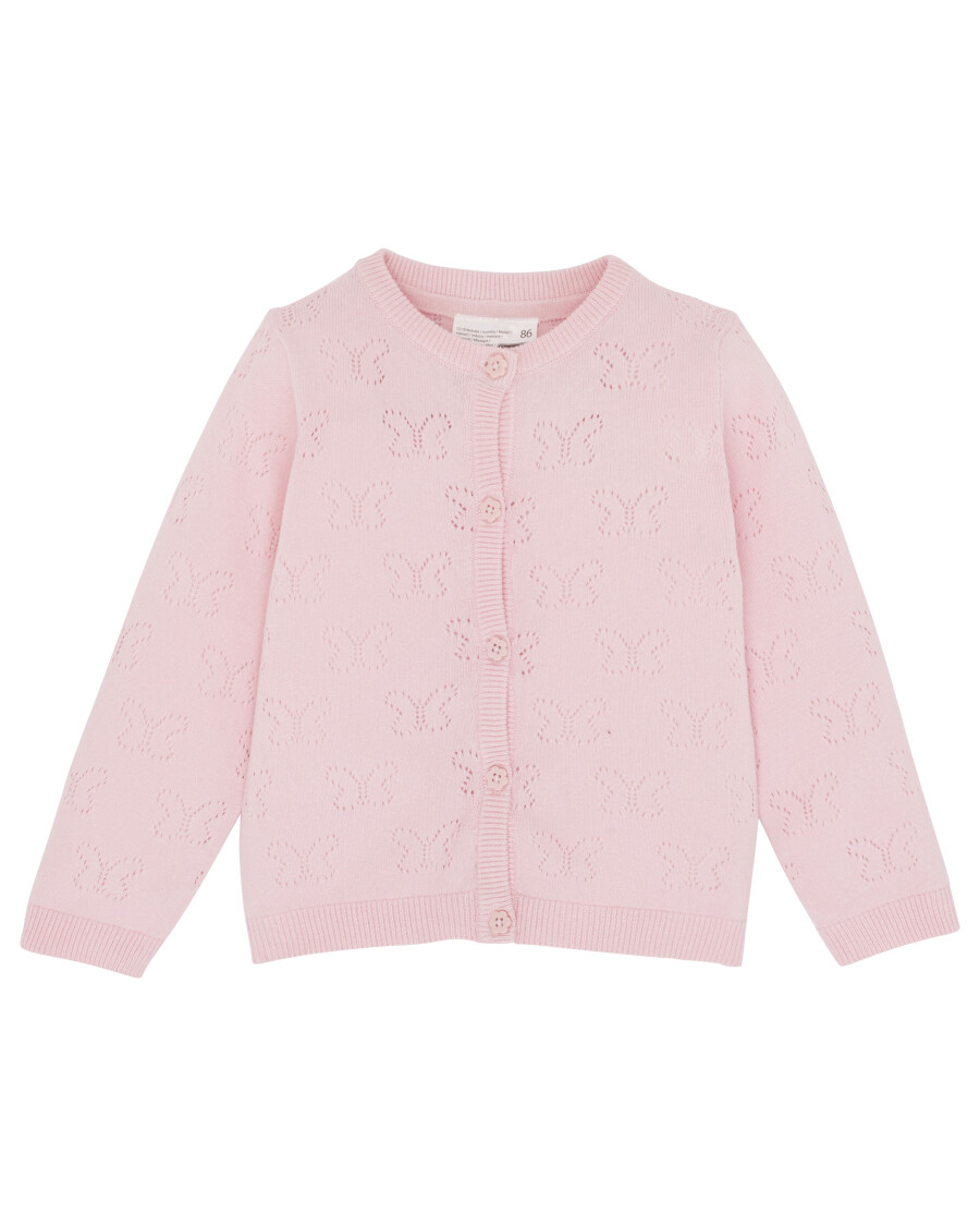 Strickjacke Lochstickereien