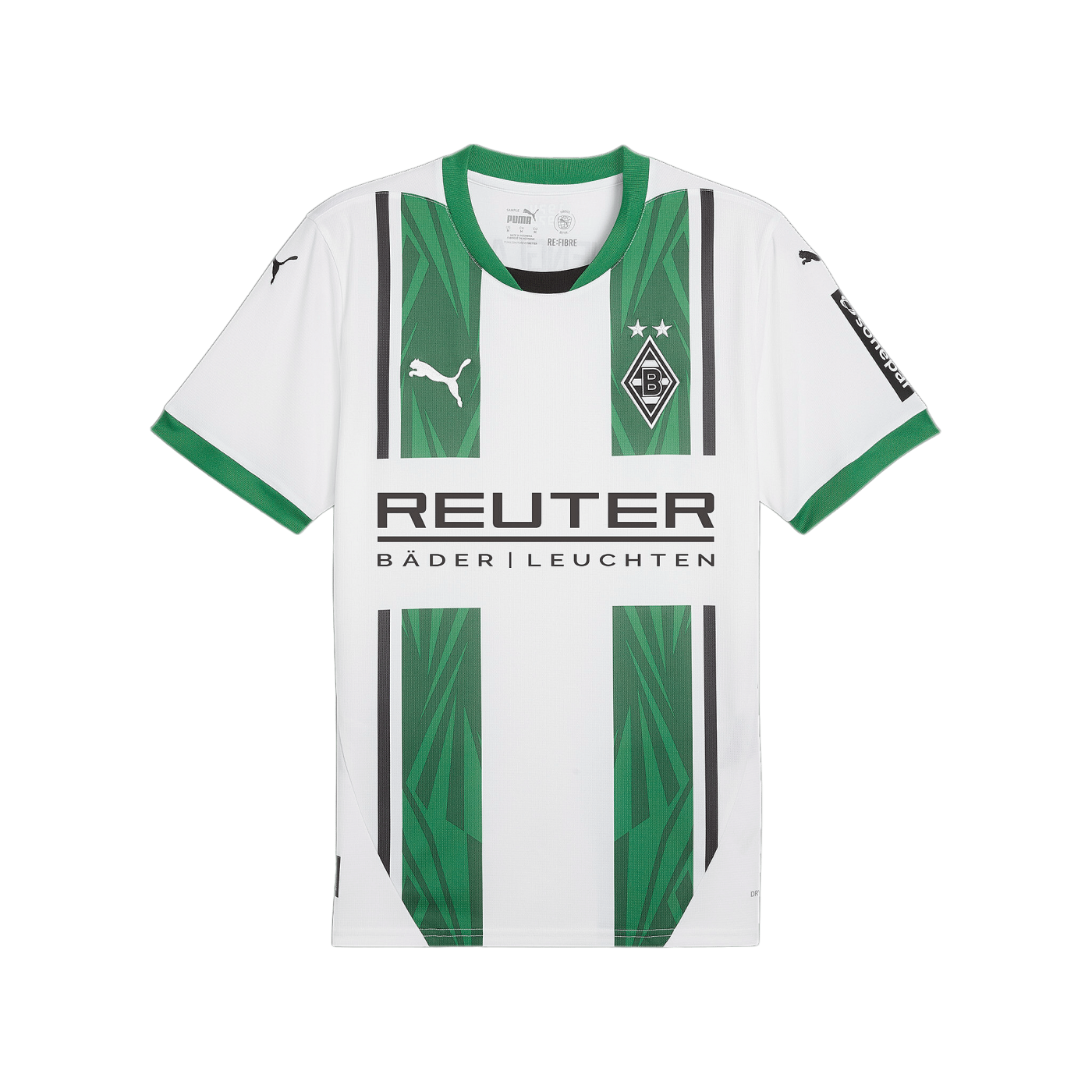 PUMA Borussia Mönchengladbach Trikot Home mit Sponsor 2024/2025 Weiss F01
