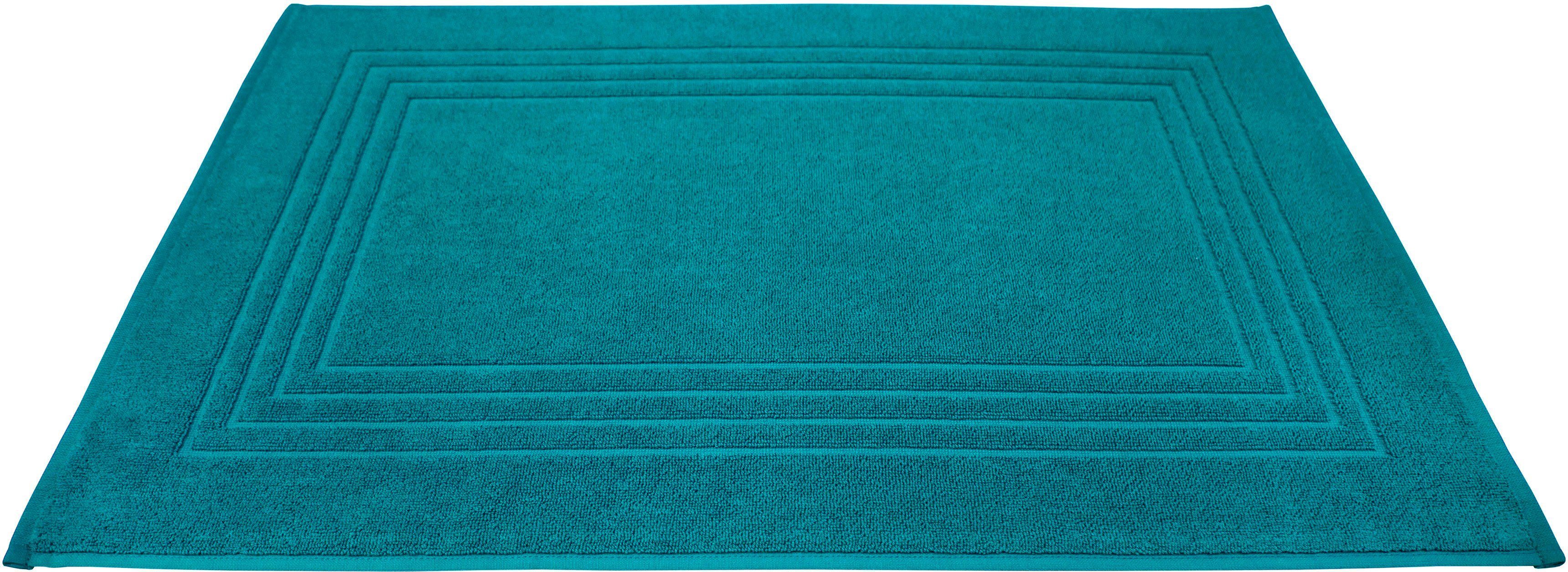 Badematte Siena Dyckhoff, Höhe 3 mm, beidseitig nutzbar, Baumwolle, rechteckig, 2er-Set, 2er Set