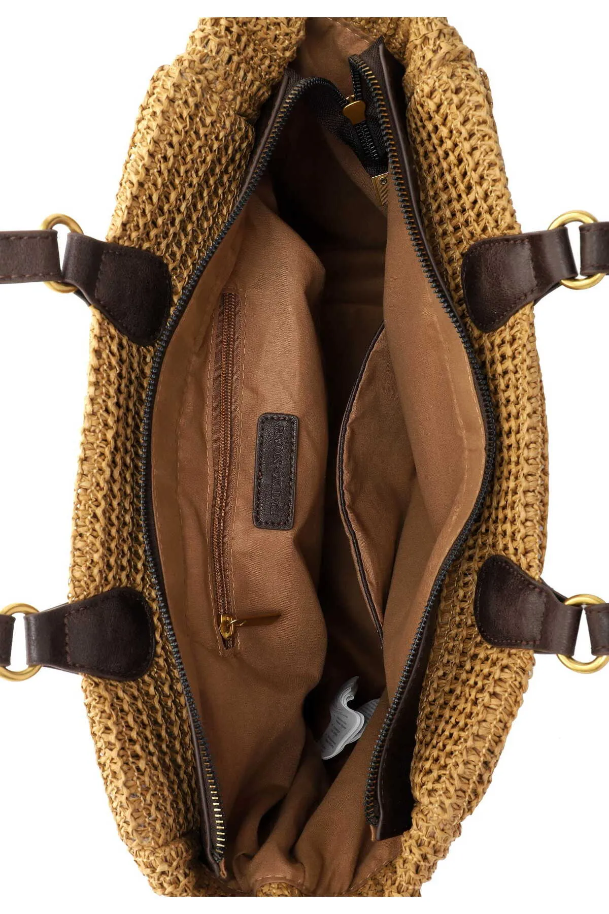 Emily & Noah  Handtasche - Braun - Strukturiert