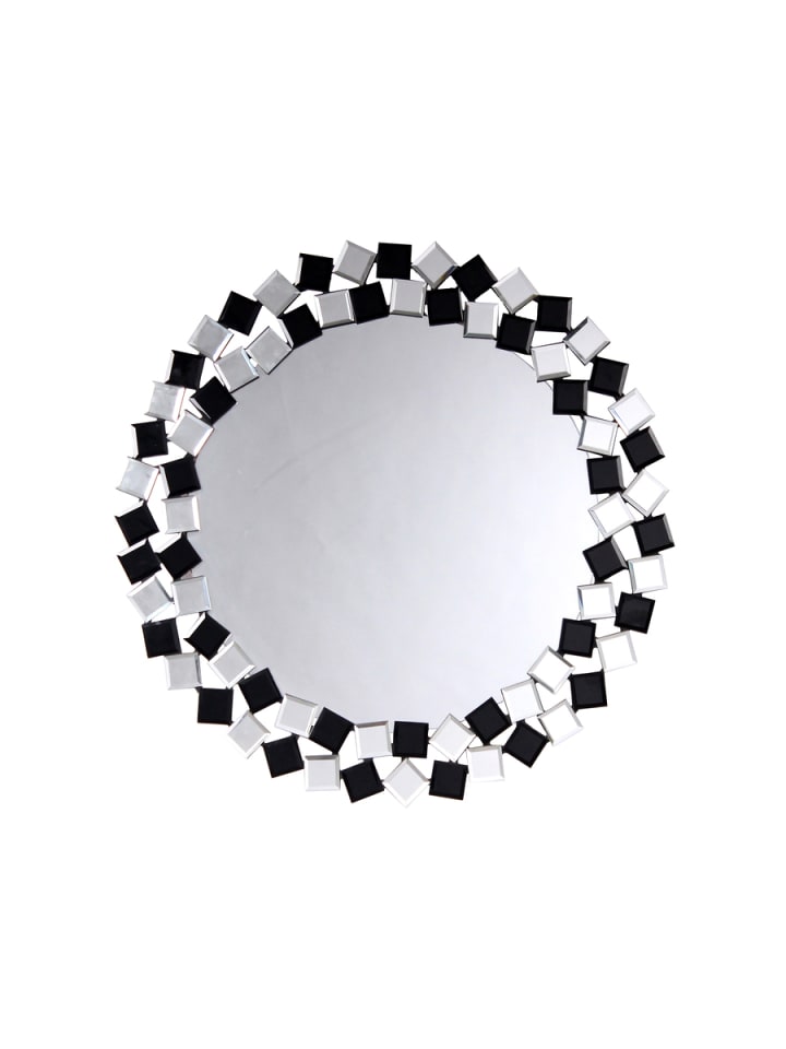 Kayoom Wandspiegel Rowena in Silber / Schwarz günstig kaufen onesize