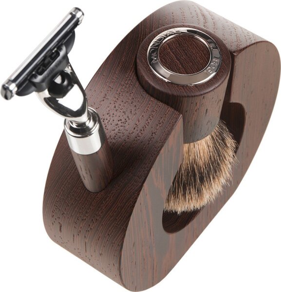Mondial Exklusive Sphaera Shaving Set Mach 3 Rasierer + Silvertip Rasierpinsel Rasierset