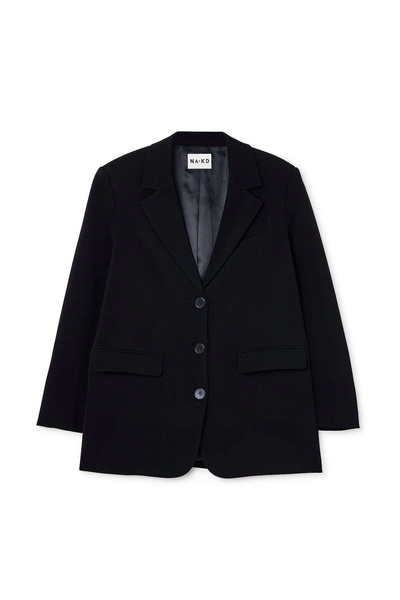 Oversized Blazer mit drei Knöpfen
