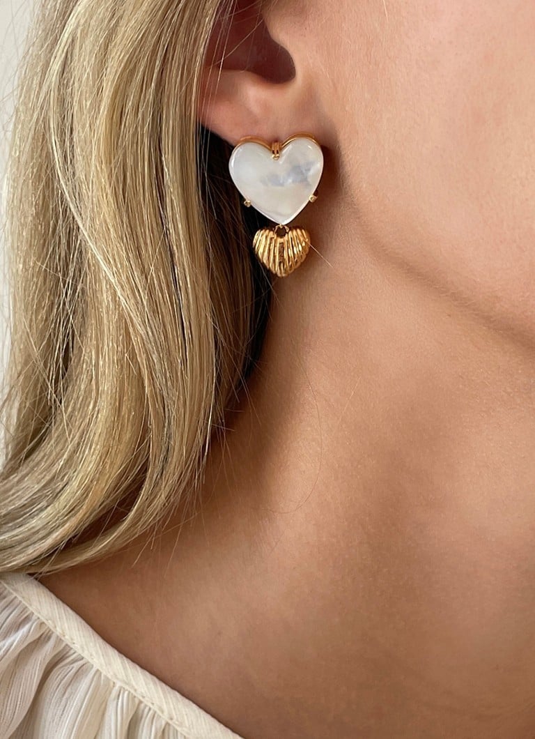 24Kae Gold-plated Ear Studs 42490Y