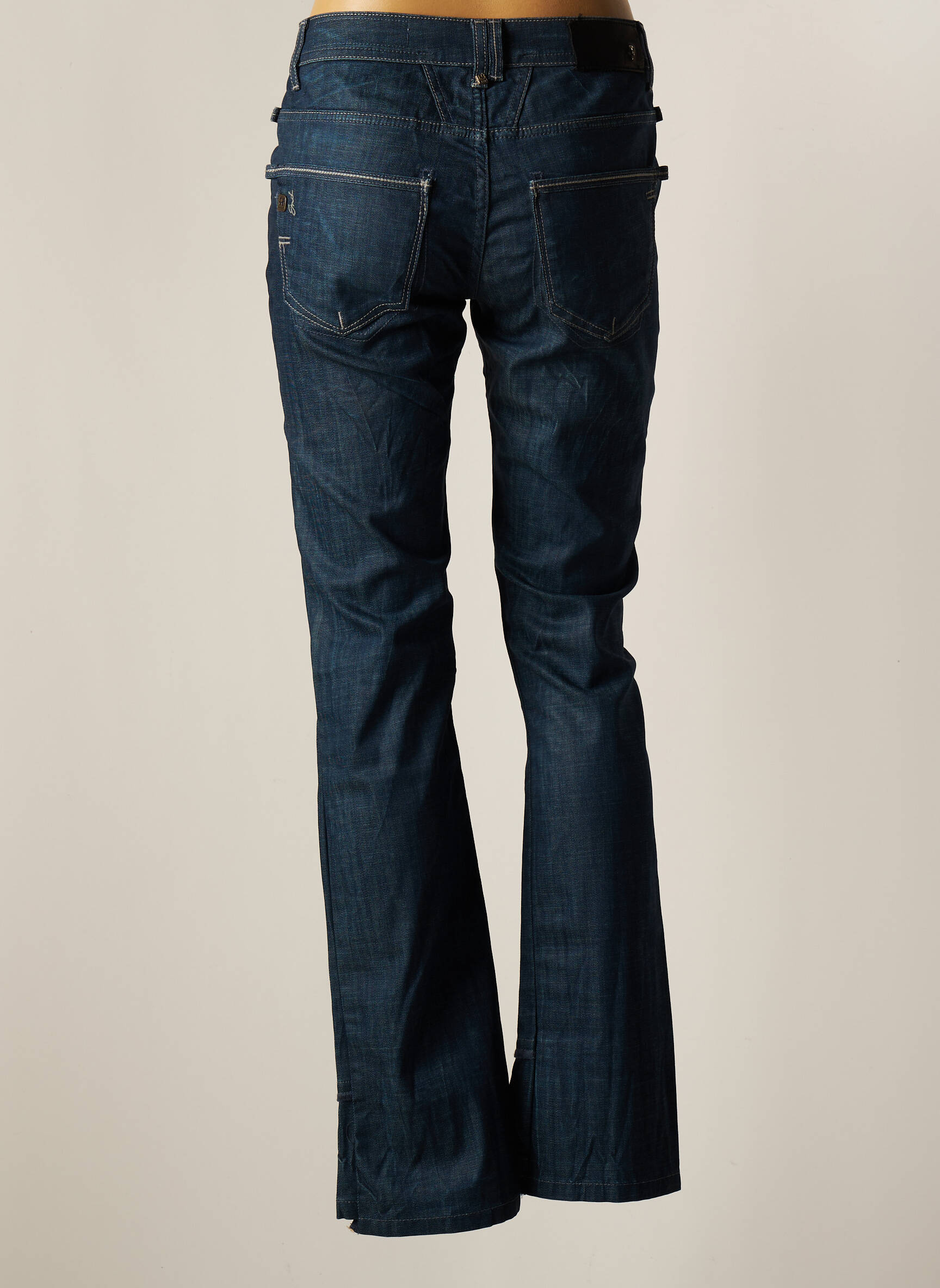 Leg End Jeans Coupe Droite Femme couleur bleu