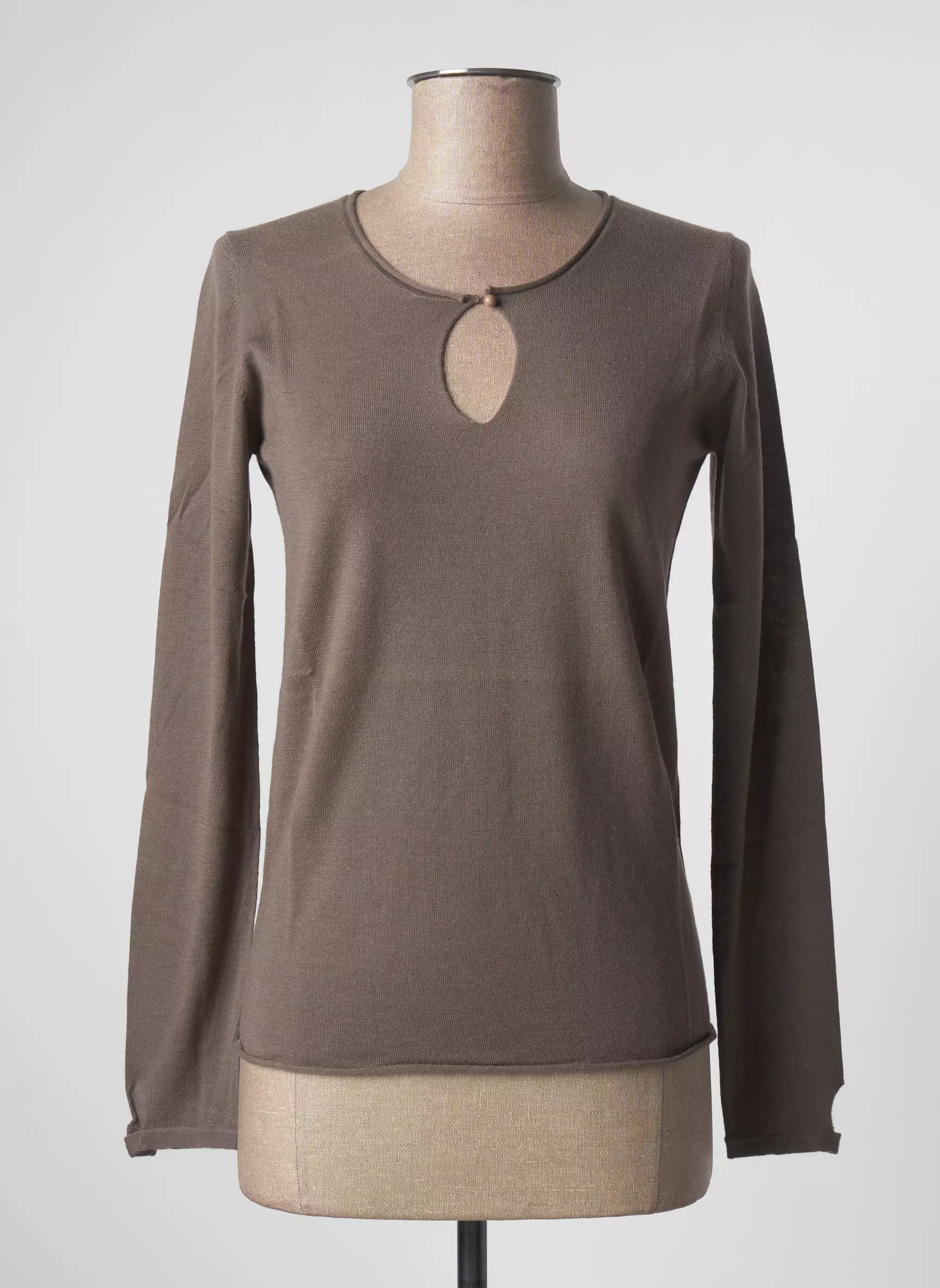 Stefan Green Pulls Femme couleur marron