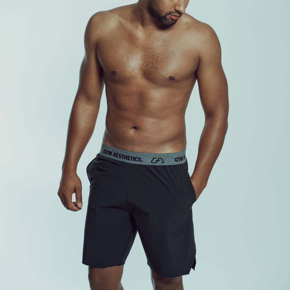 GYM AESTHETICS Funktionsshorts Funktions-Sporthose Intensity für Herren Elasthananteil, Atmungsaktiv