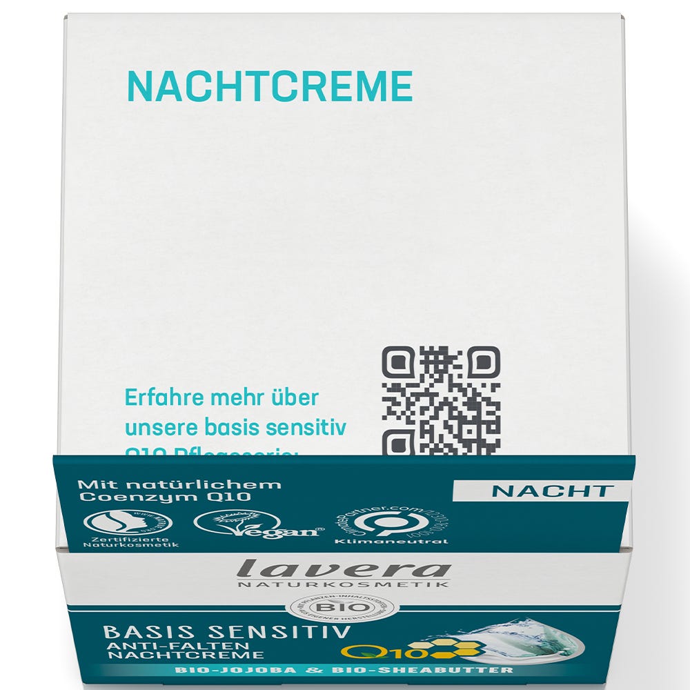 Lavera Basis Sensitiv Antifalten Nachtcreme Q10 50 ml