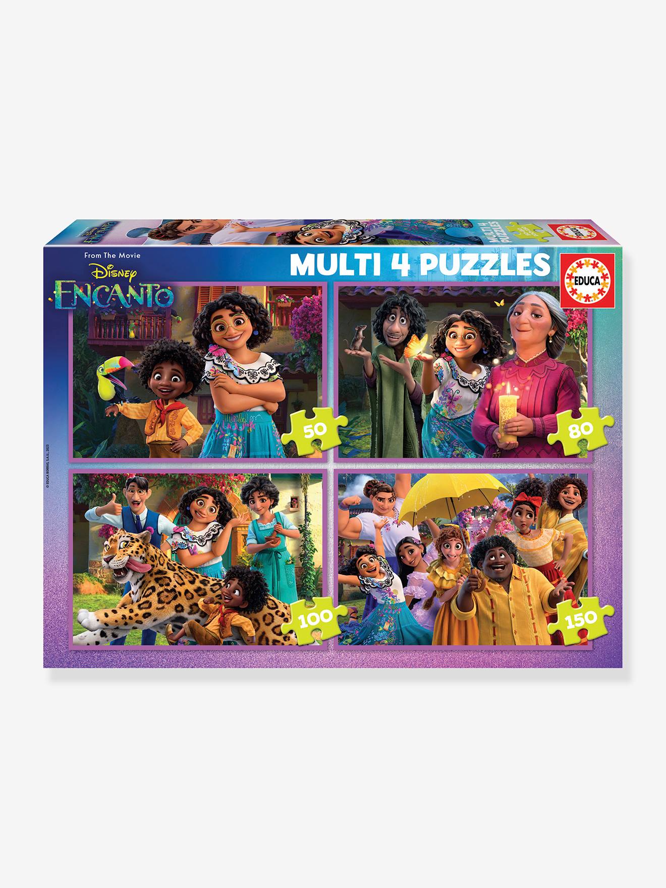 Educa 4er-Set Kinder Puzzles DISNEY ENCANTO EDUCA, 50-150 Teile - mehrfarbig