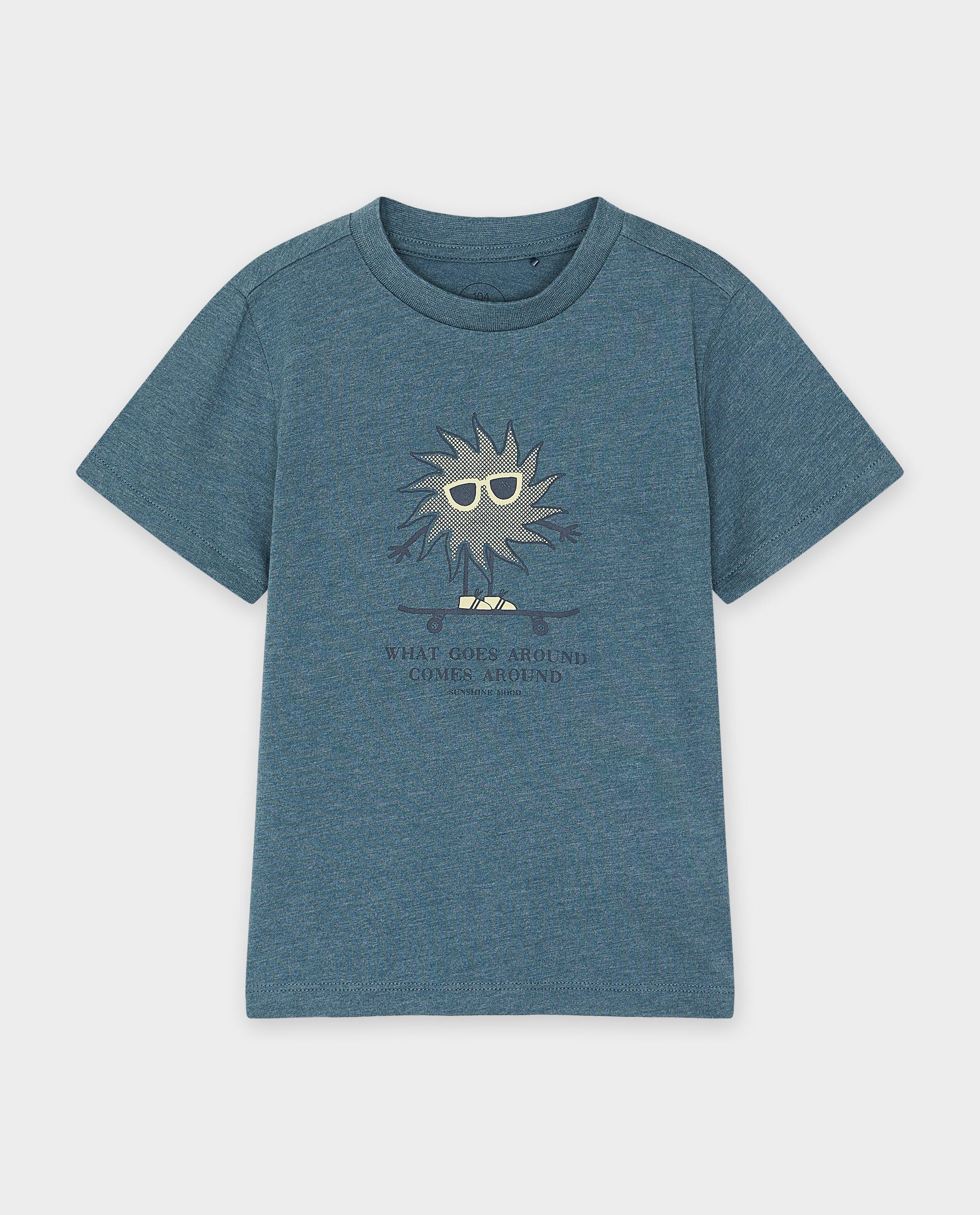 Tricou Besties cu imprimeu albastru