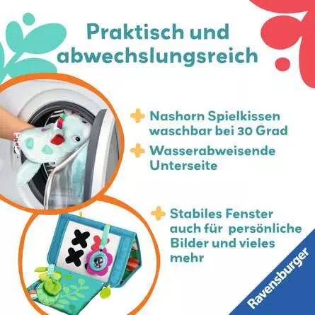 Ravensburger Play+ Nashorn Spielkissen (für die Bauchlage)