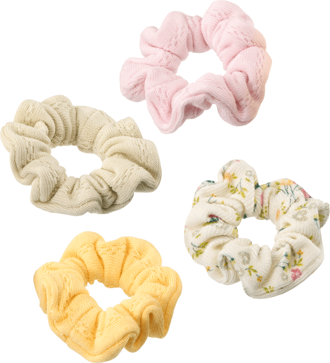 Scrunchies Bio-Baumwolle, 4 St