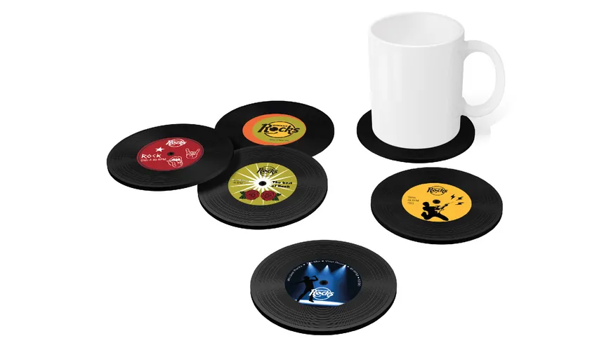 Winkee Rocks Vinyl Rock Untersetzer