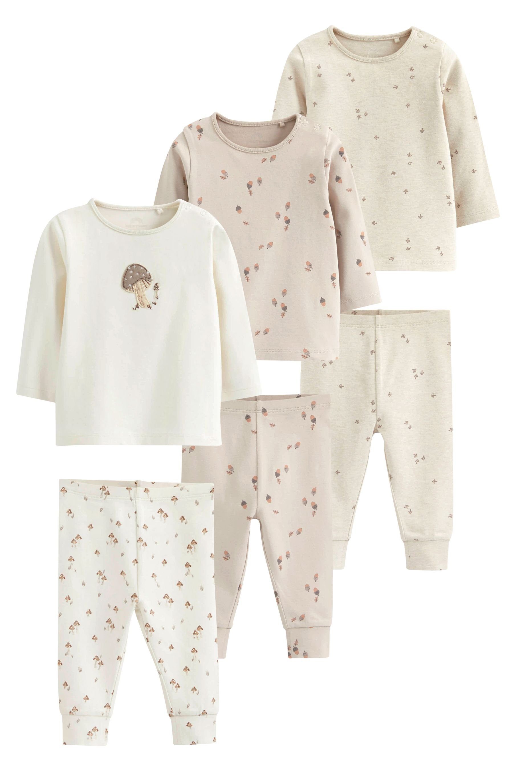Next Shirt & Leggings 6er-Set Baby T-Shirts und Leggings (6-tlg)
