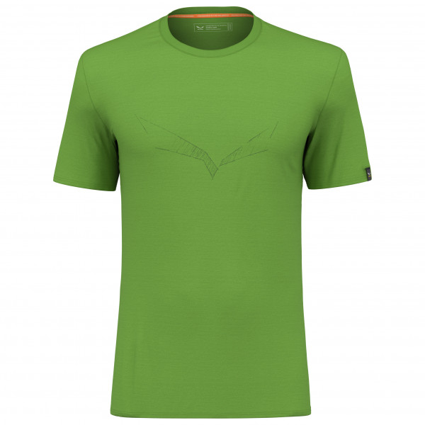Salewa - Pure Eagle Sketch Alpine Merino T-shirt - Merinoshirt