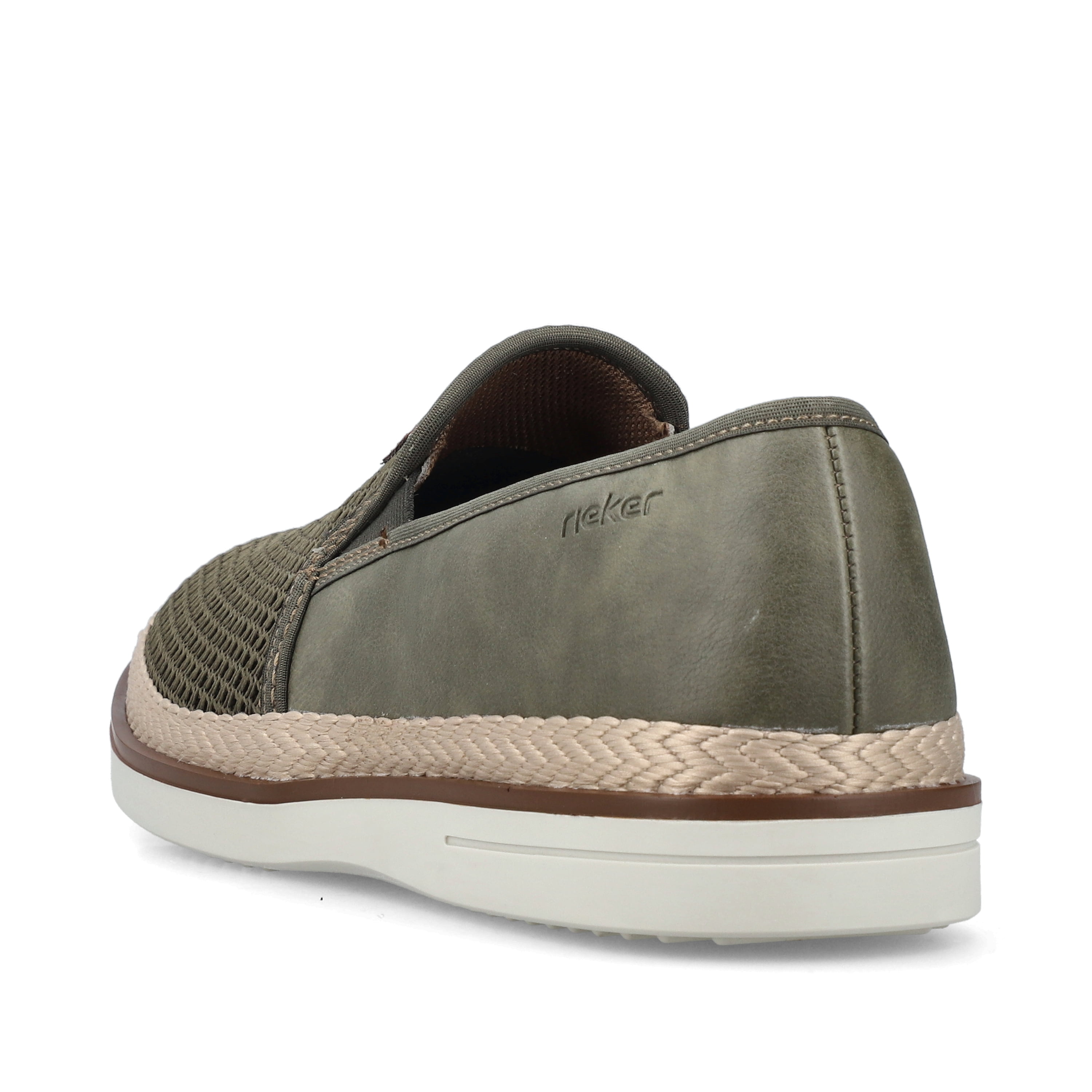 Rieker Herren Slipper khaki-grün