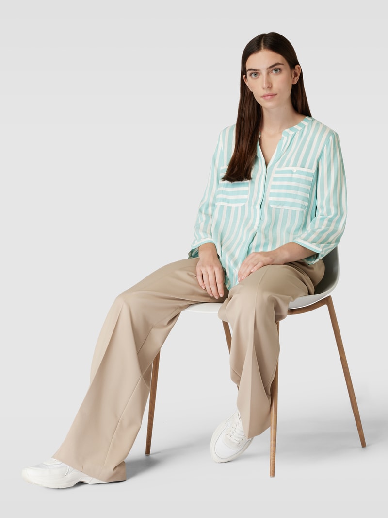 Bluse mit Streifenmuster in mint