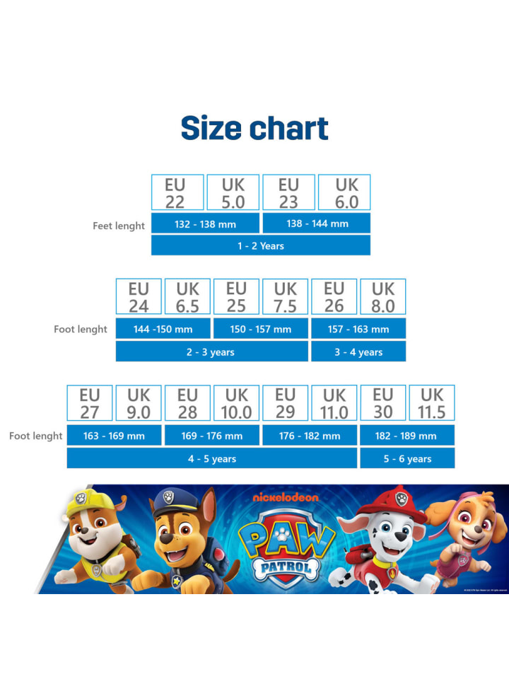 Paw Patrol Gummistiefel mit Paw Patrol Motiv, in Blau günstig kaufen