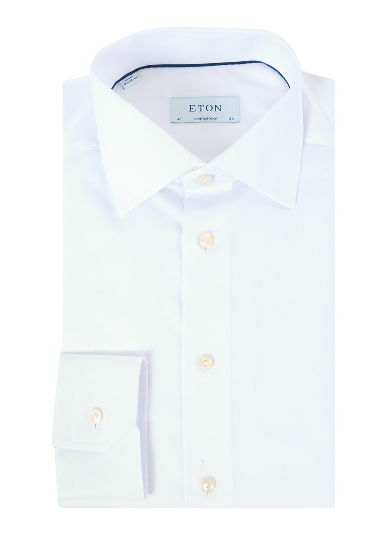 Košile Eton Regular Fit s výstřihem do V