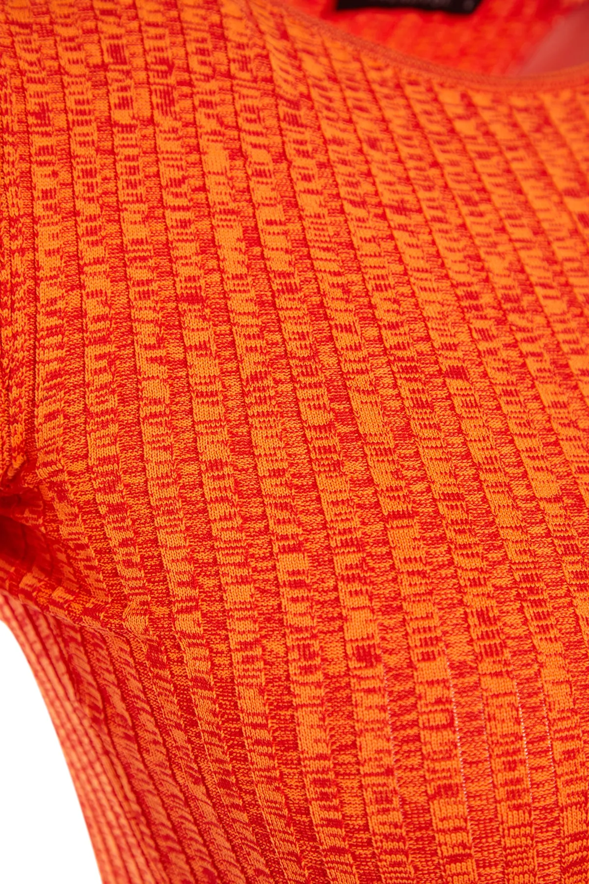 Trendyol Collection  Oranges Super Crop Strickoberteil und -unterteil-Set mit Krawatte und Rock TWOAW22EL0543