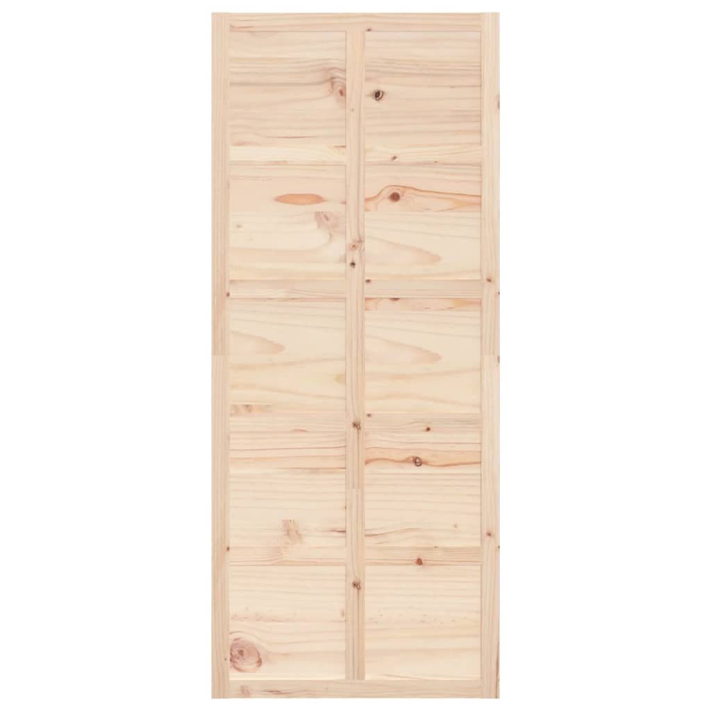 vidaXL Schiebetür Scheunentür 90x1,8x214 cm Massivholz Kiefer (1-St)