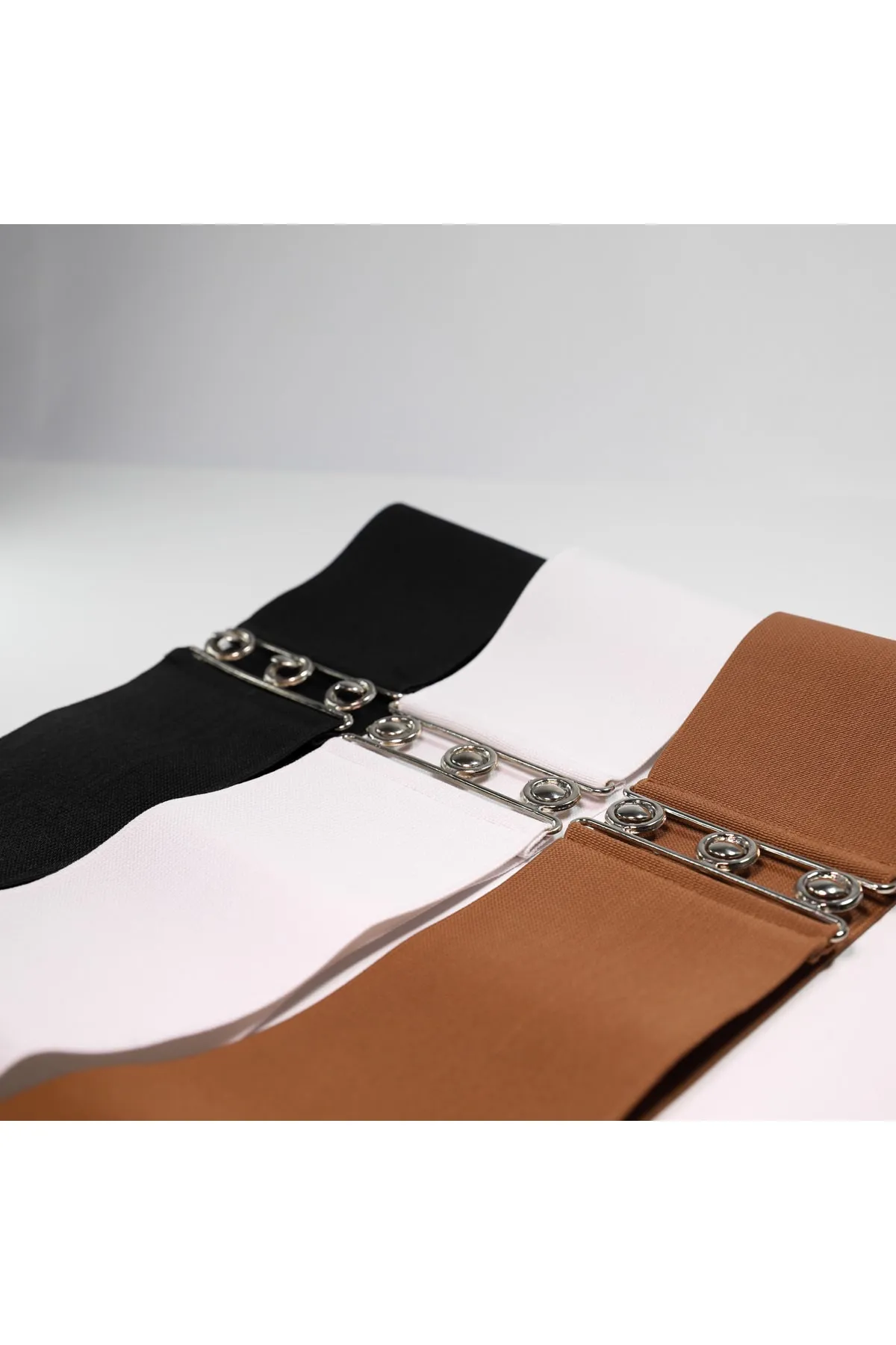 Fiori  Elastischer Damengürtel mit Schnappschnalle, Jackengürtel, Hemdgürtel, Kleidergürtel
