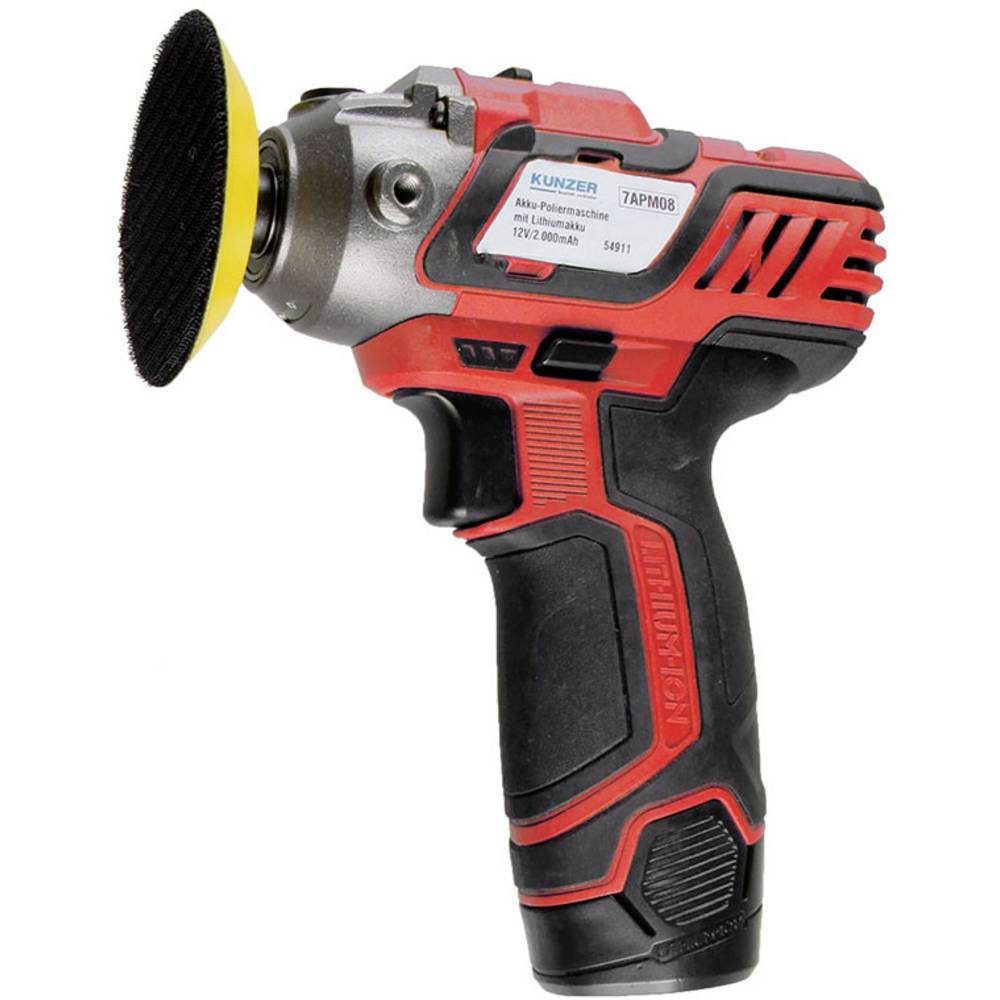 Kunzer Poliermaschine Akku-Poliermaschine mit Zubehör