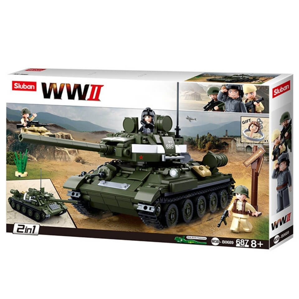 Alliierter Panzerjäger WWII Bausteine Set M38-B0689