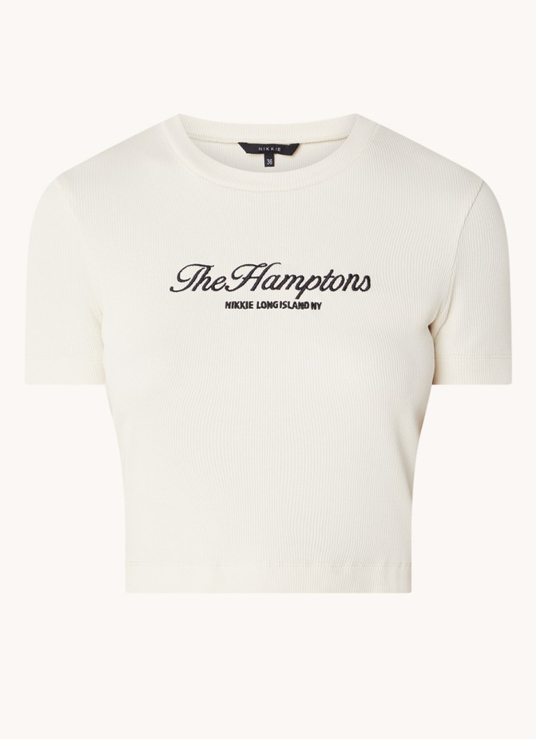Top corto NIKKIE The Hamptons con logo ricamato