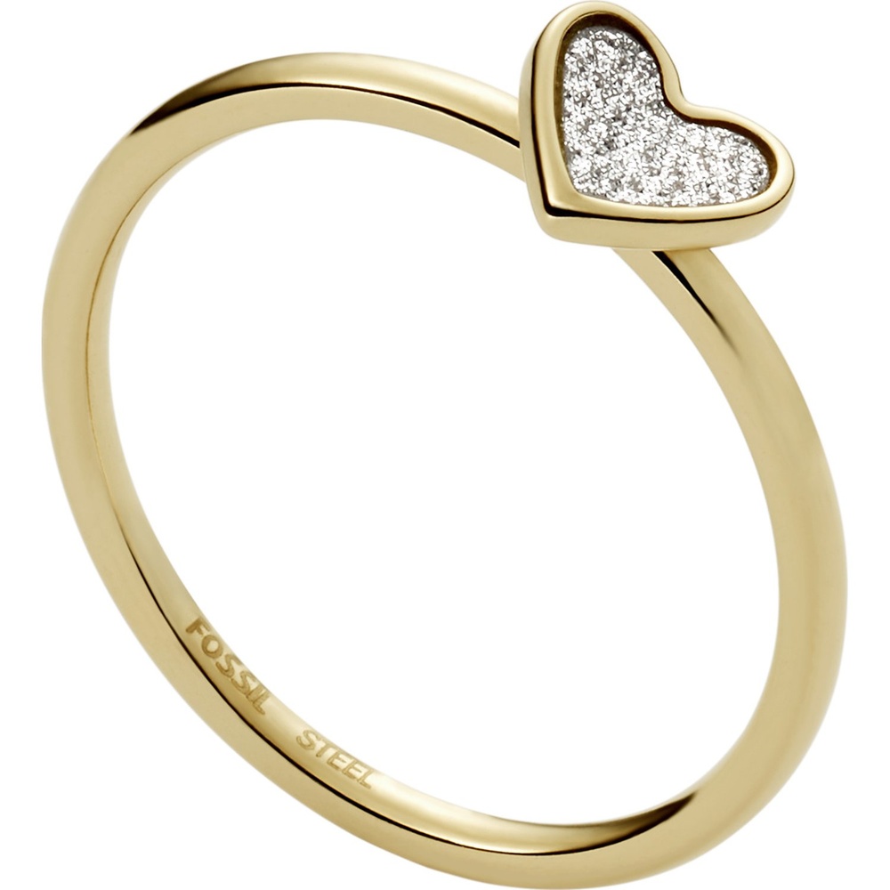 Fossil Bague pour femme Acier inoxydable or Bague