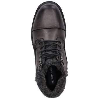 Tom Tailor Schnür Boots in schwarz