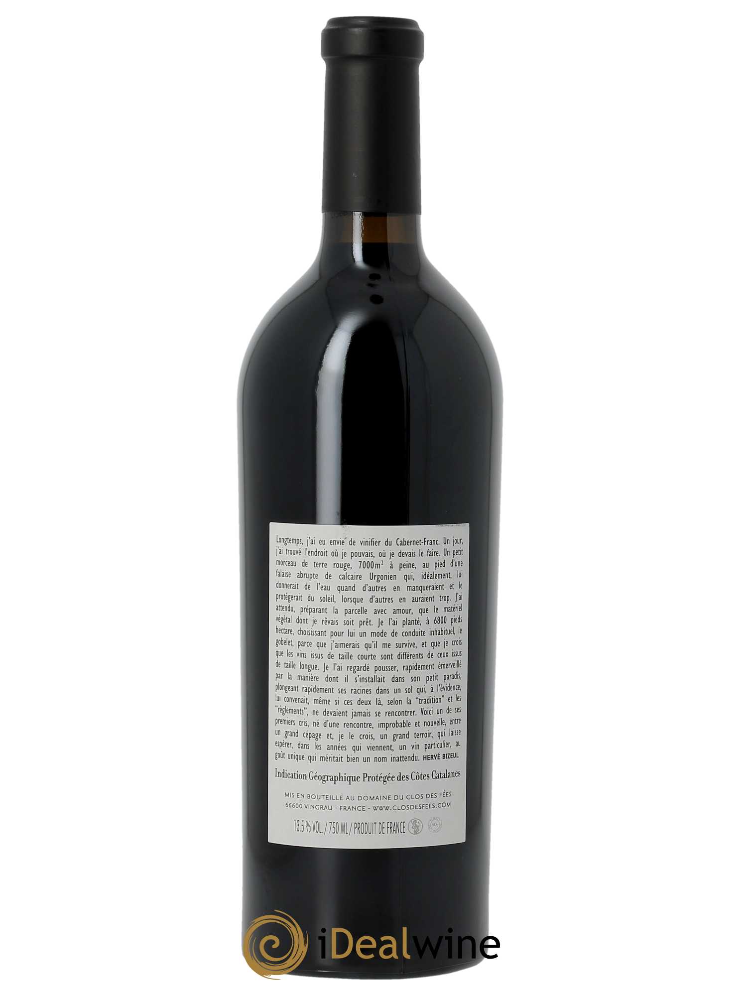 IGP Pyrénées Orientales Clos des Fées Un faune avec son Fifre Hervé Bizeul (CBO à partir de 6 BTS) 2019 - Lot de 1 Bouteille
