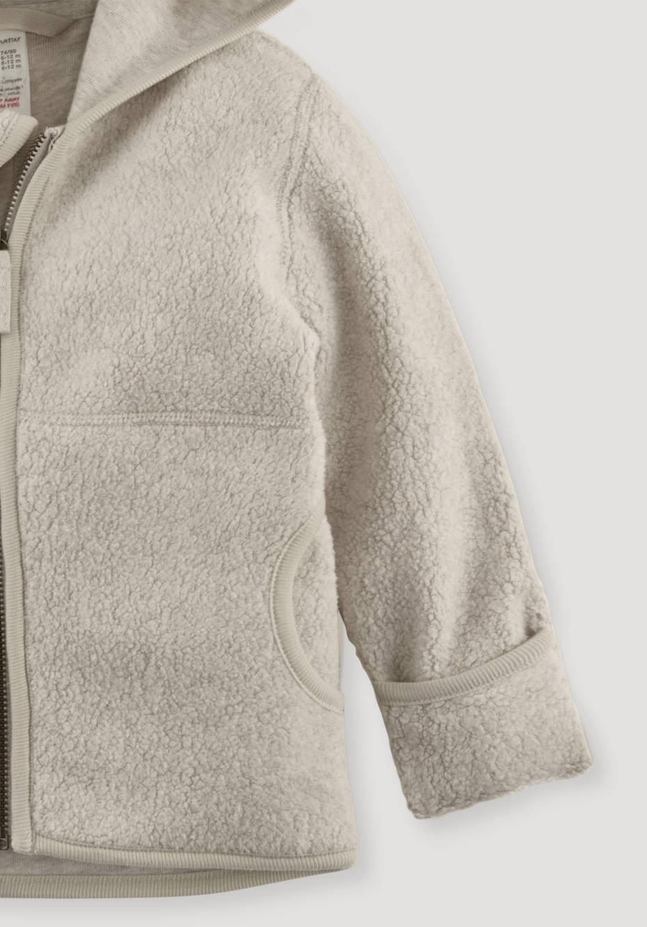 Fleece-Jacke aus reiner Bio-Baumwolle