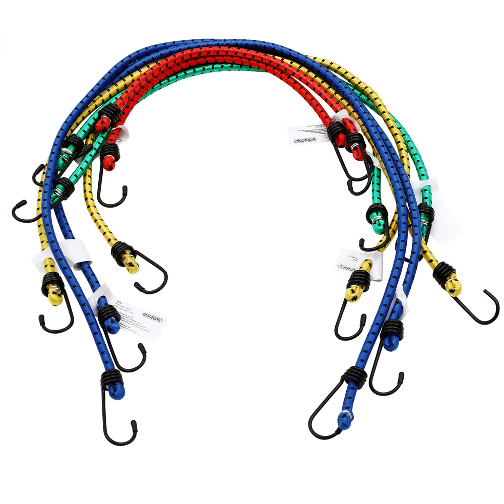 DEUBA Spanngummi Expander 8 tlg 40-100cm x 0,8cm blau / gelb / grün / rot