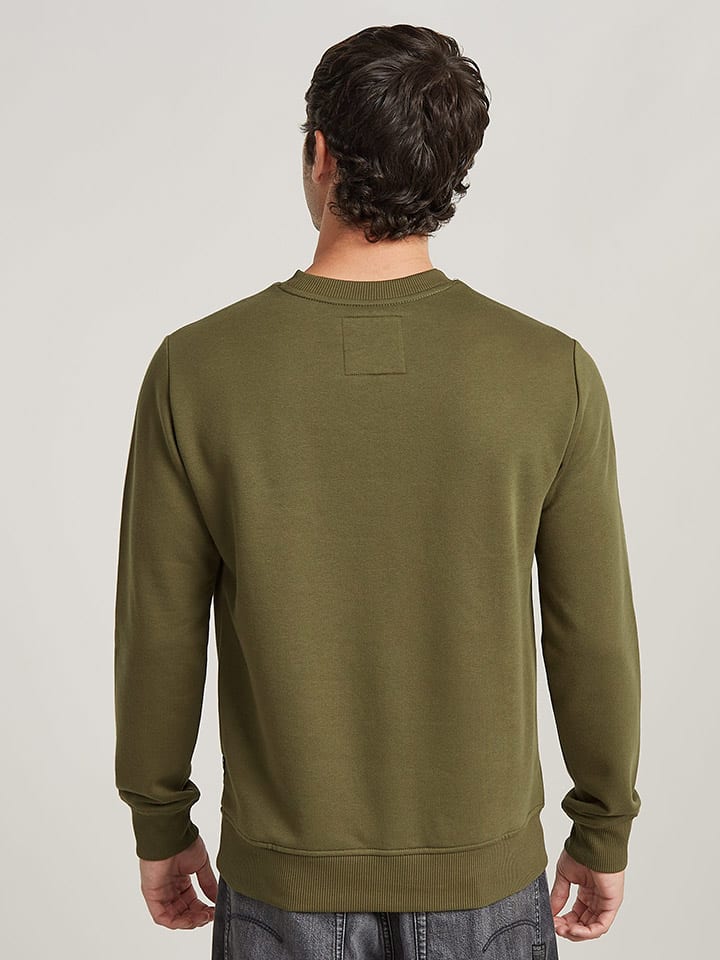 G-Star Sweatshirt in Khaki günstig kaufen