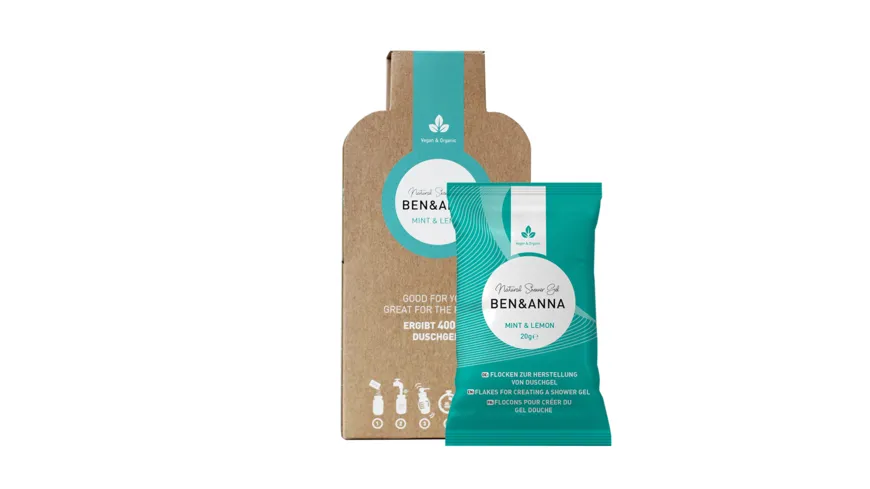 BEN&ANNA Duschgelflocken Mint & Lemon 40 g