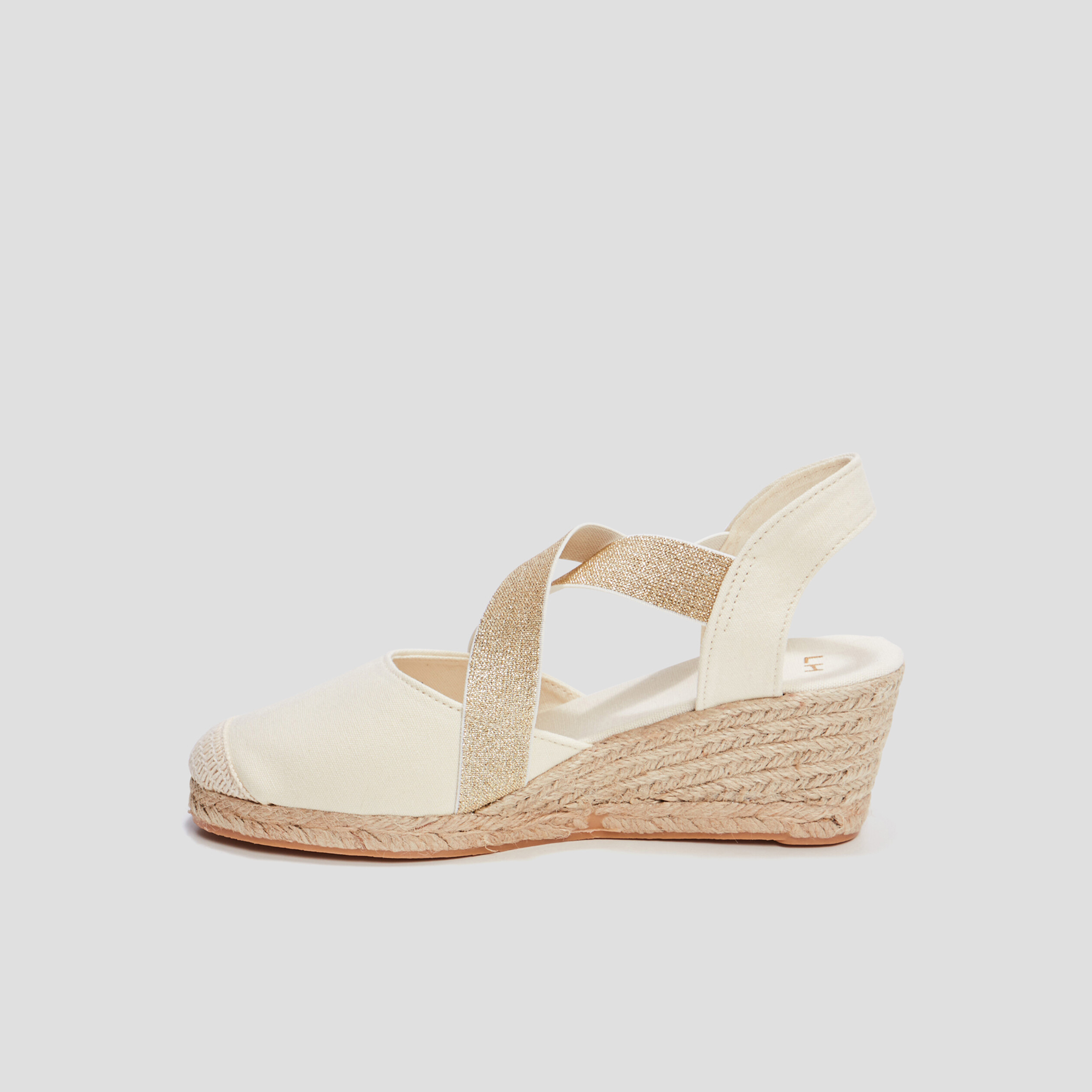 Sandales espadrilles compensées sable femme | La Halle