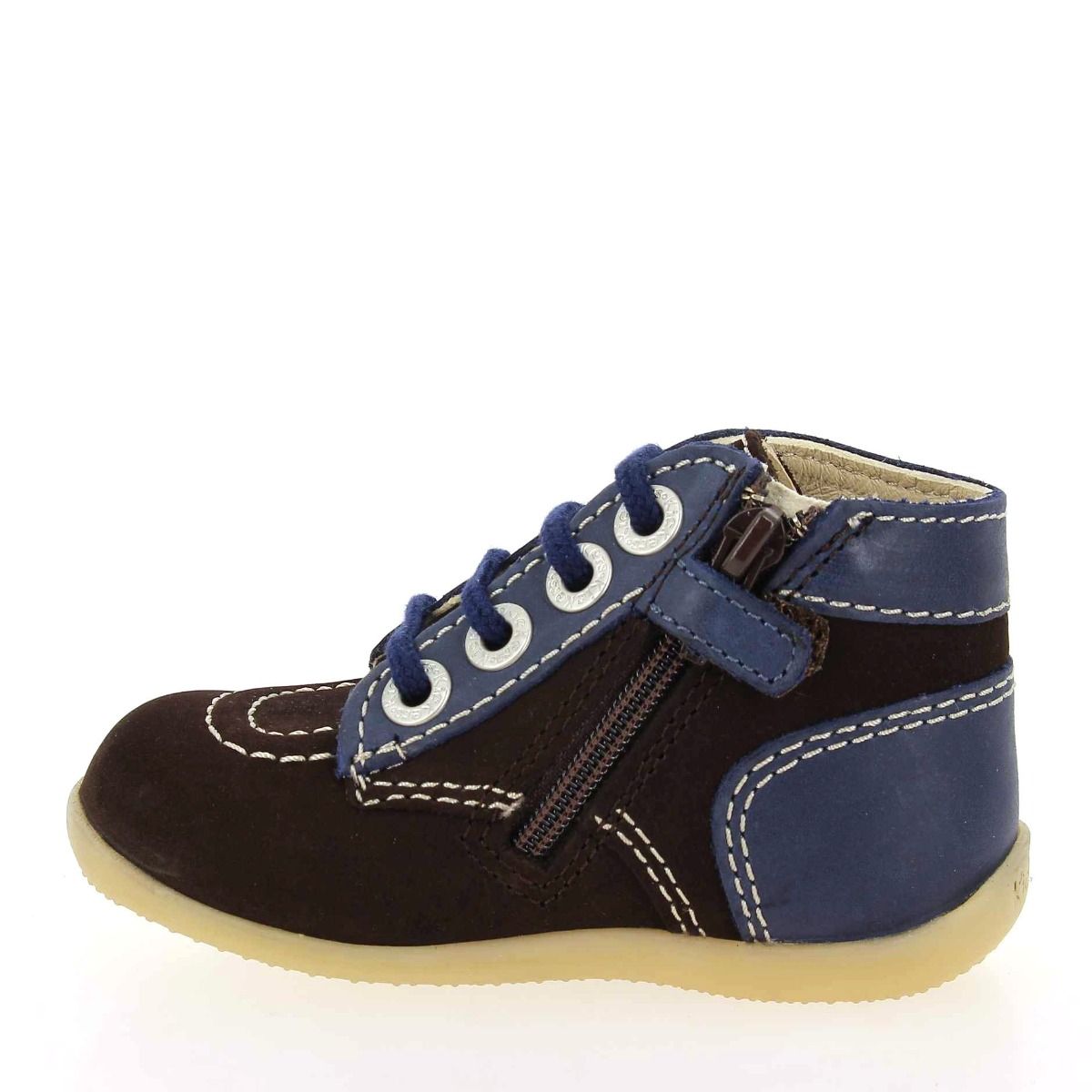 Kickers  BONZIP-2 H21 G - Marron Marine