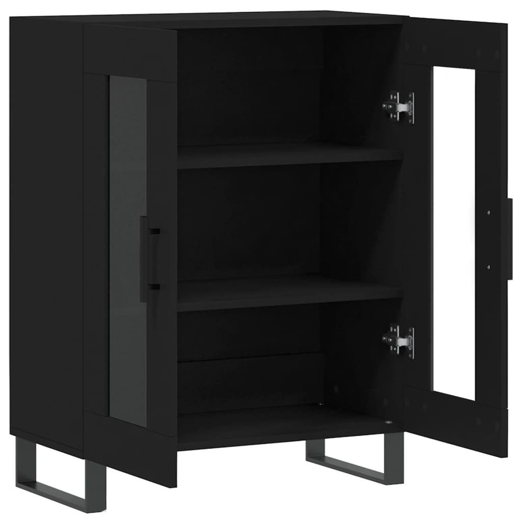 vidaXL Sideboard Sideboard Schwarz 69,5x34x90 cm Holzwerkstoff (1 St)