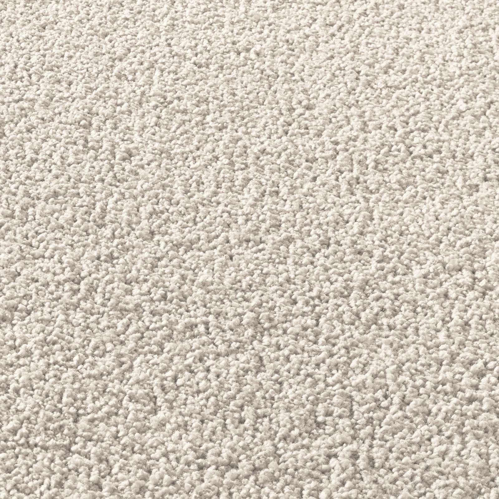 Teppich Kurzflor-Frisee-Teppich Madrid Uni, TaraCarpet, rechteckig, Höhe: 9 mm, uni creme Wohnzimmer Schlafzimmer Esszimmer Kinderzimmer 080x150