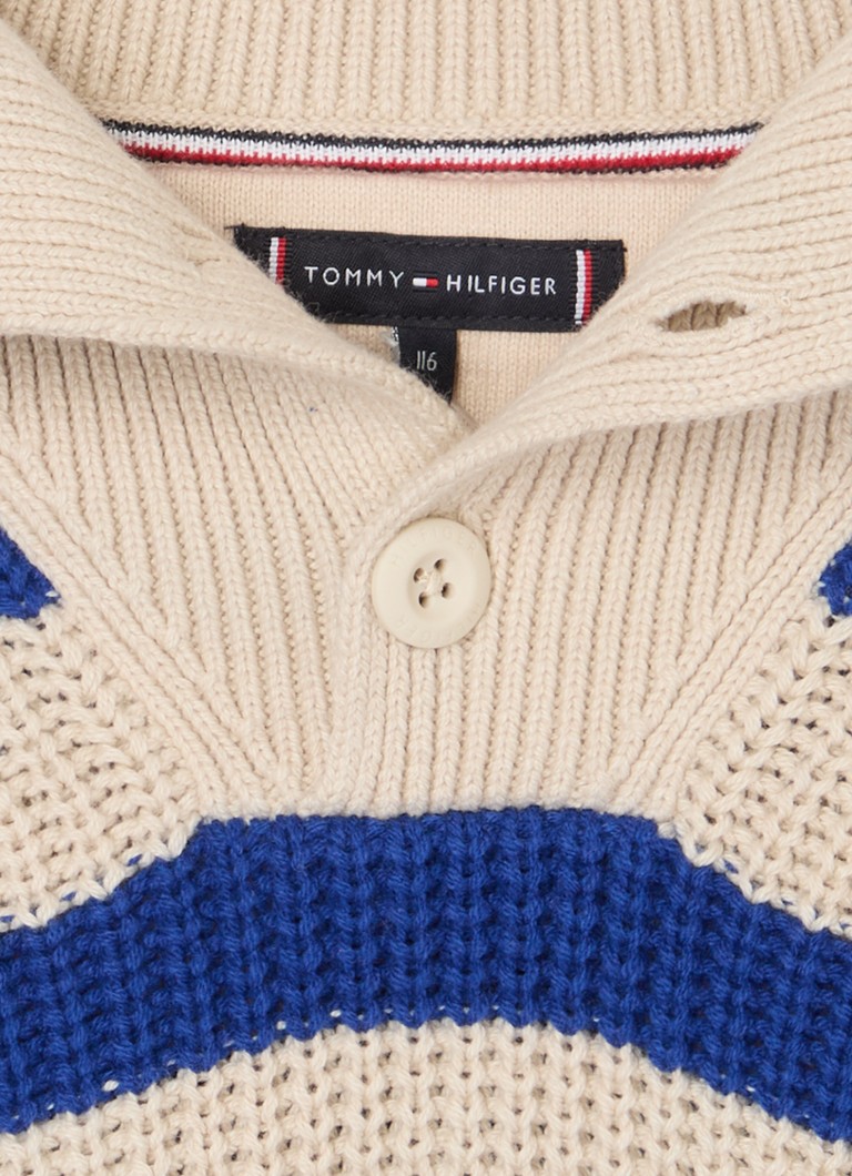 Pulover gros cu dungi Tommy Hilfiger