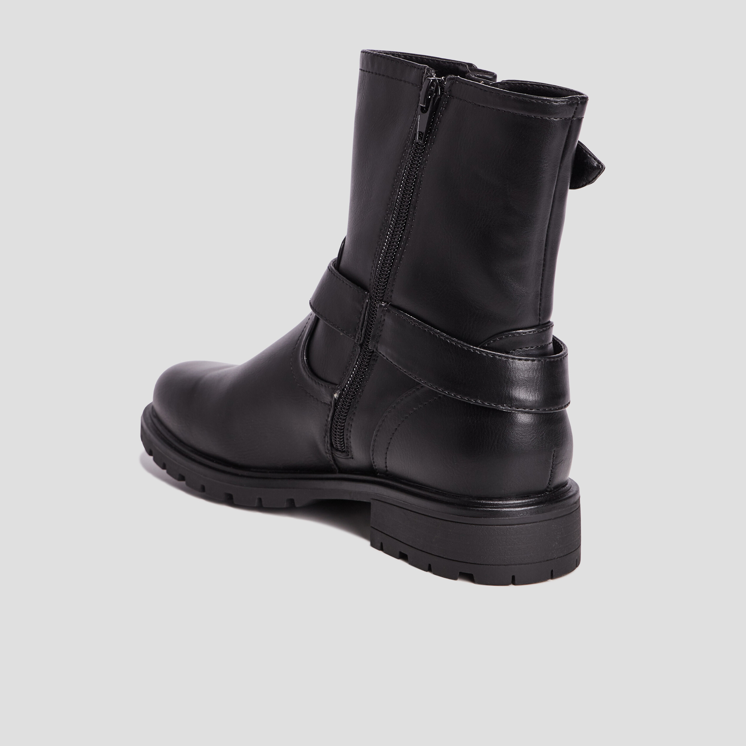 Bottines avec boucles noir femme | La Halle