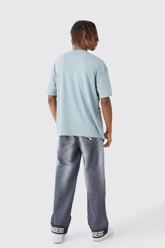 Oversize T-Shirt mit lizenziertem Nfl Raiders Print