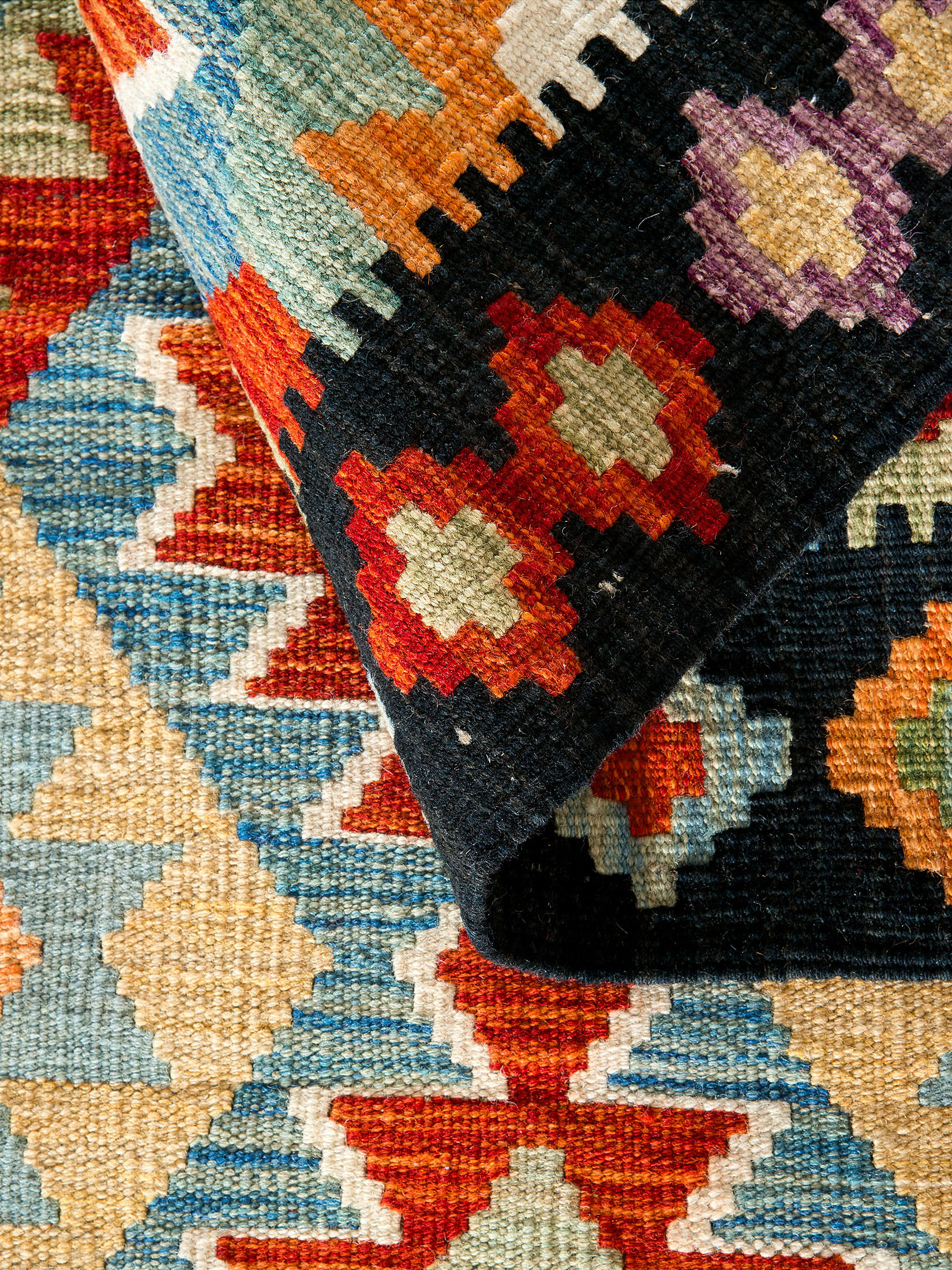 Afghan Kelim ca. 74 x 200 cm, Unikat / Einzelstück